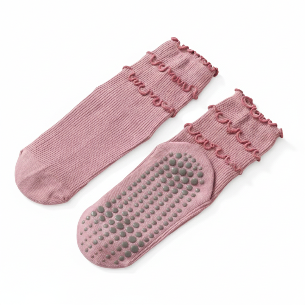 Chaussettes Pilates à Volants