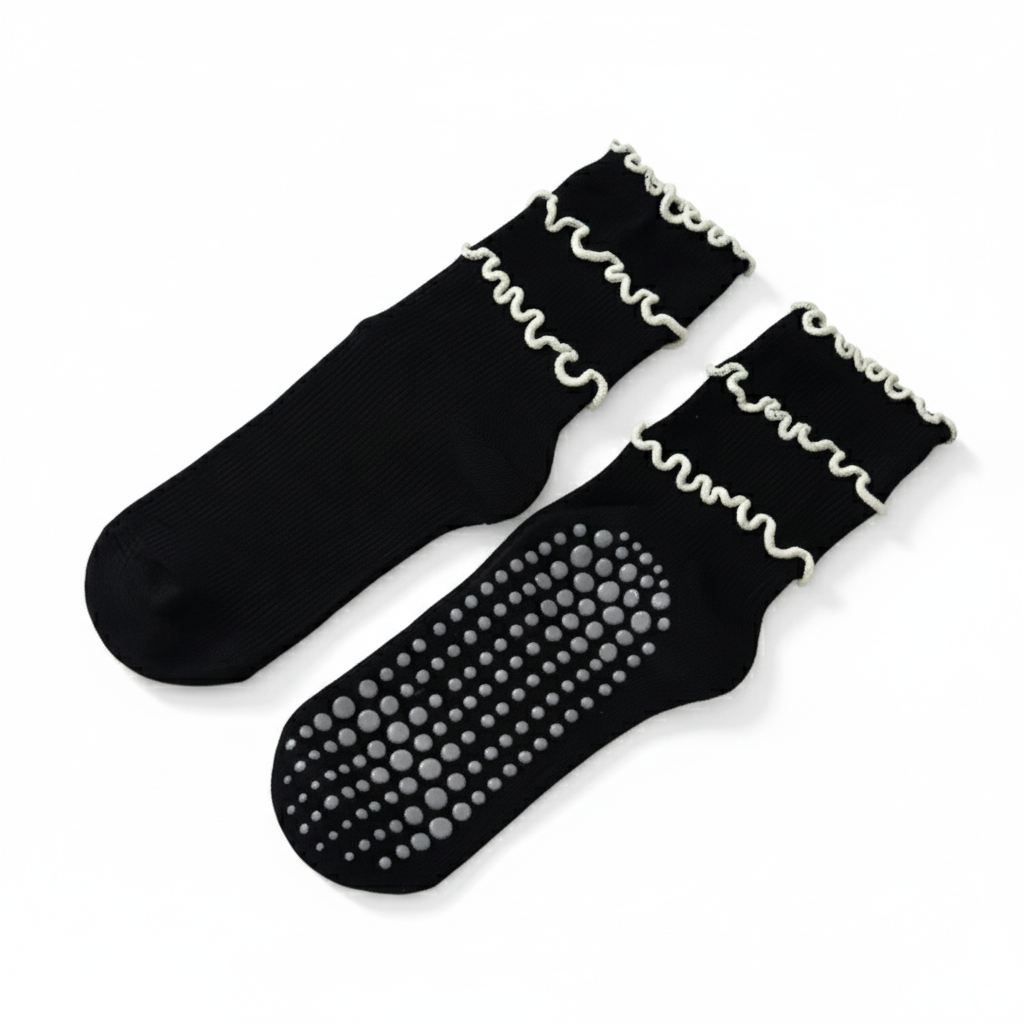 Chaussettes Pilates à Volants