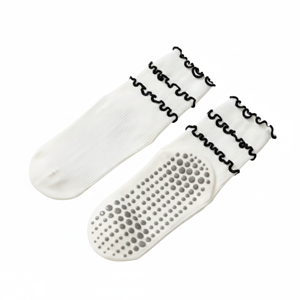 Chaussettes Pilates à Volants
