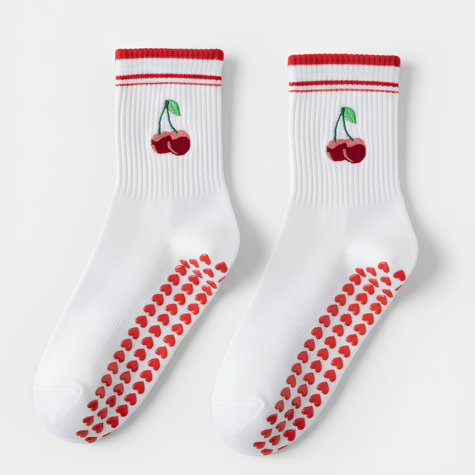 Chaussettes Pilates Cerise