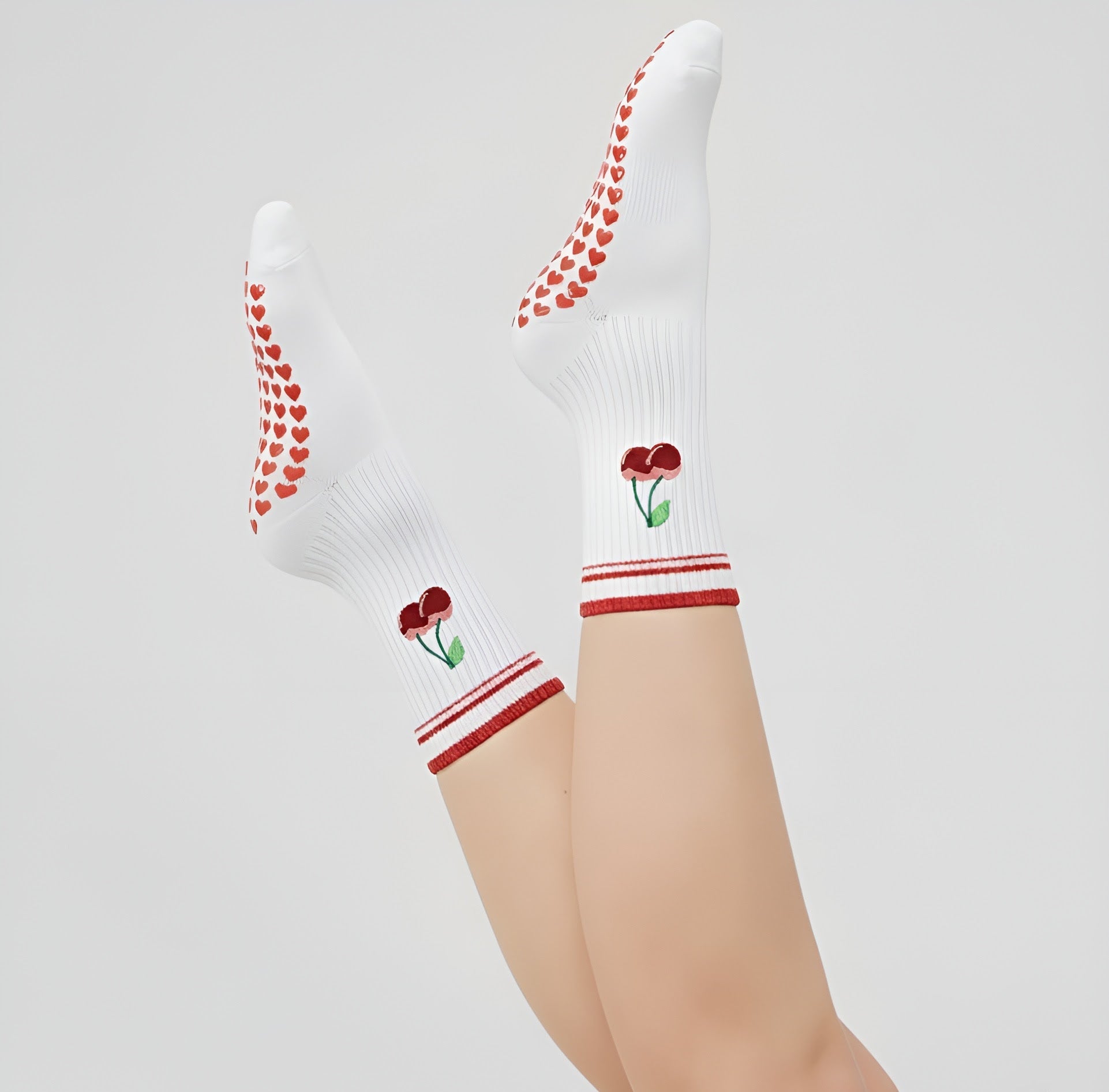 Chaussettes Pilates Cerise